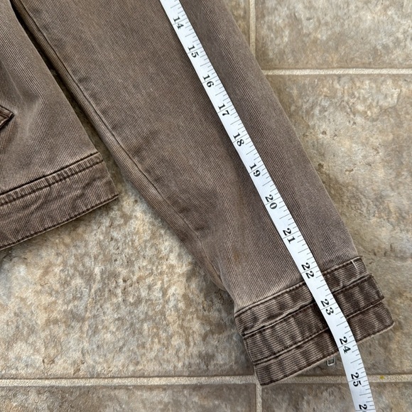 Fox Classic Racing Jean Jacket crop Frosty Taupe Medium two way zip - Picture 11 of 16